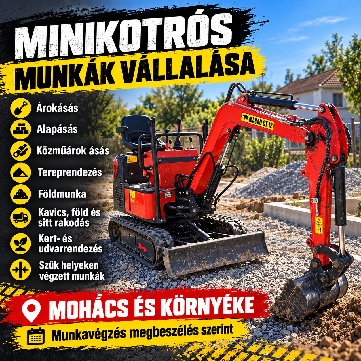 Minikotró munkák – Bajnáczki Ákos
